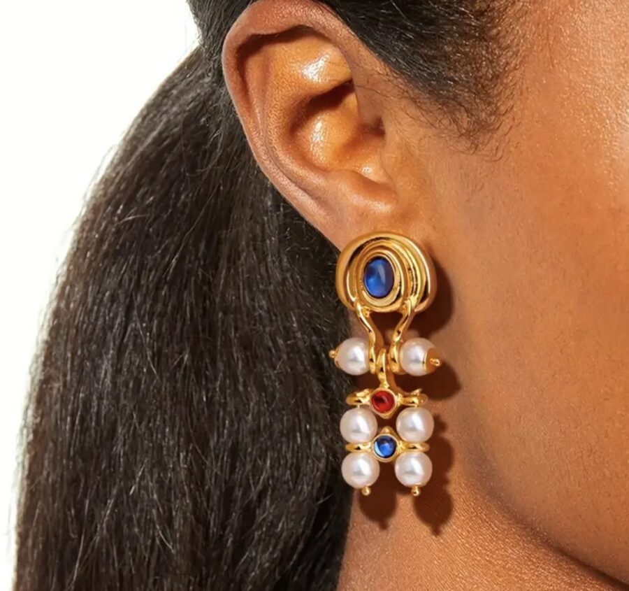 Pearl Baroque Earrings - Image 2