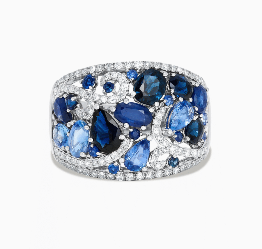 Blue Topaz Zirconia Ring - Image 3