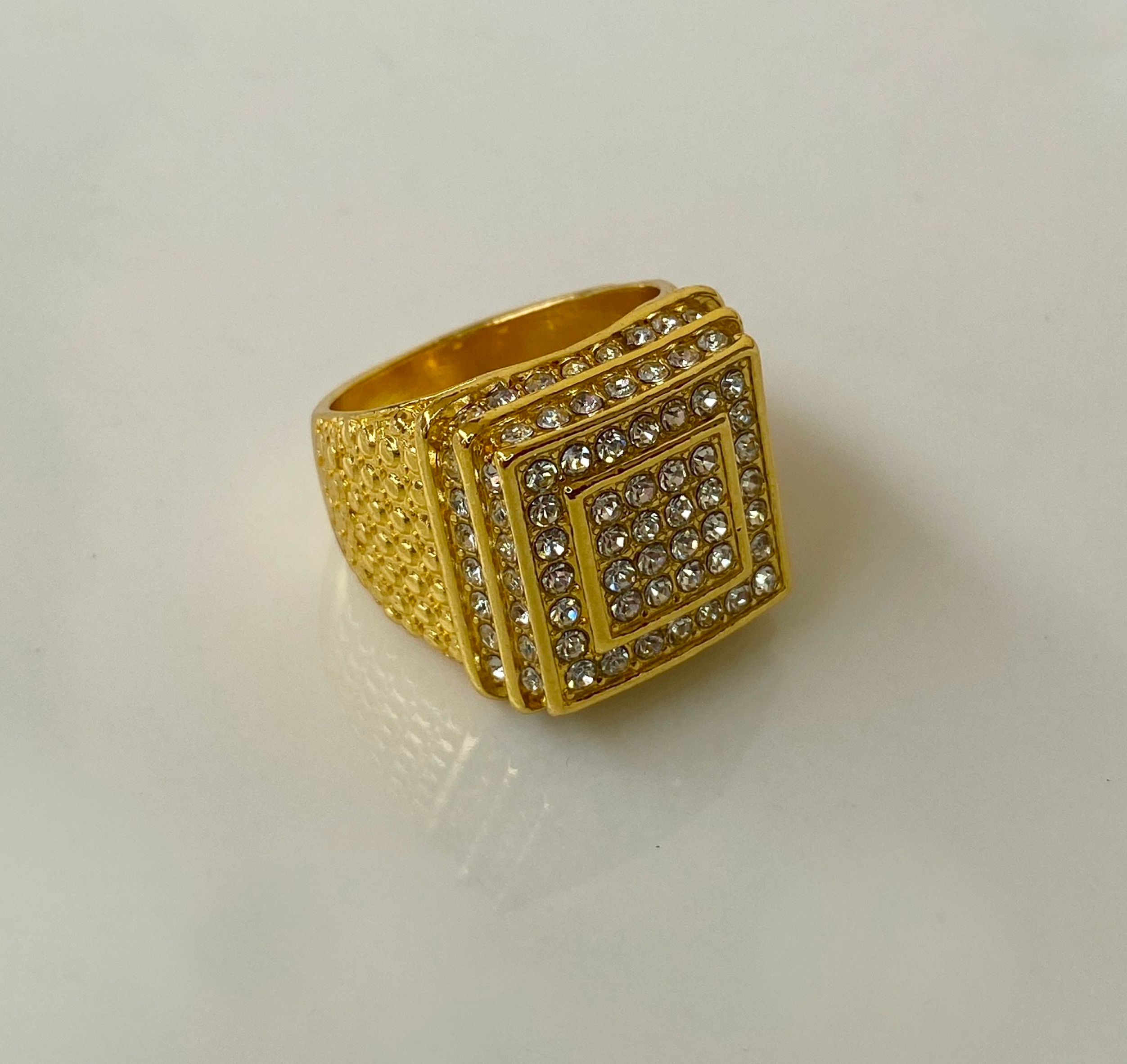 Iced Gold Ring