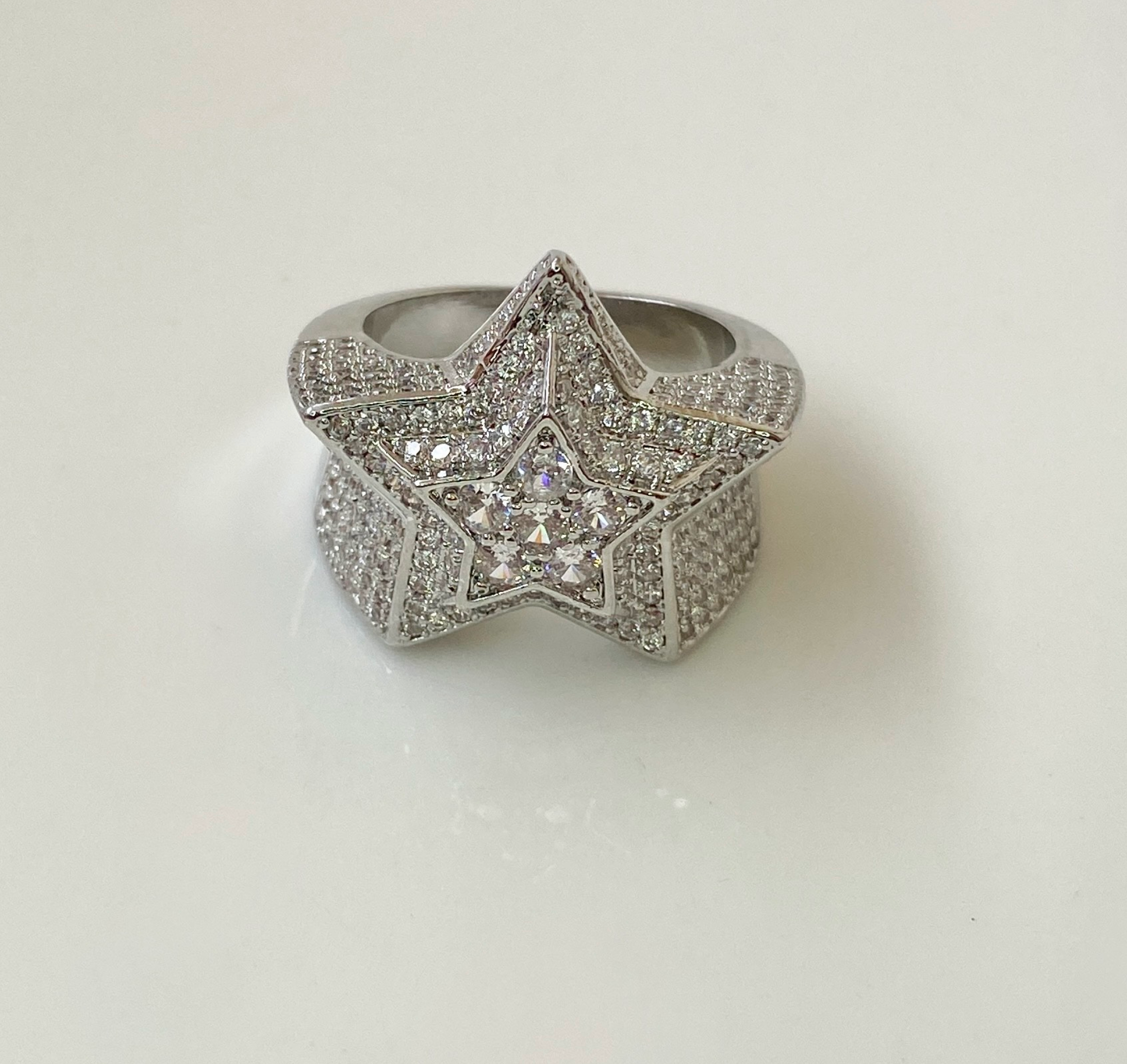 Pentagram Rhinestone Ring